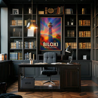 Biloxi Lighthouse Maritime Wanderlust Poster