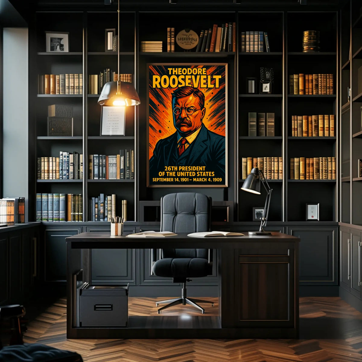 Theodore Roosevelt 26th President Poster Wall Art Decor