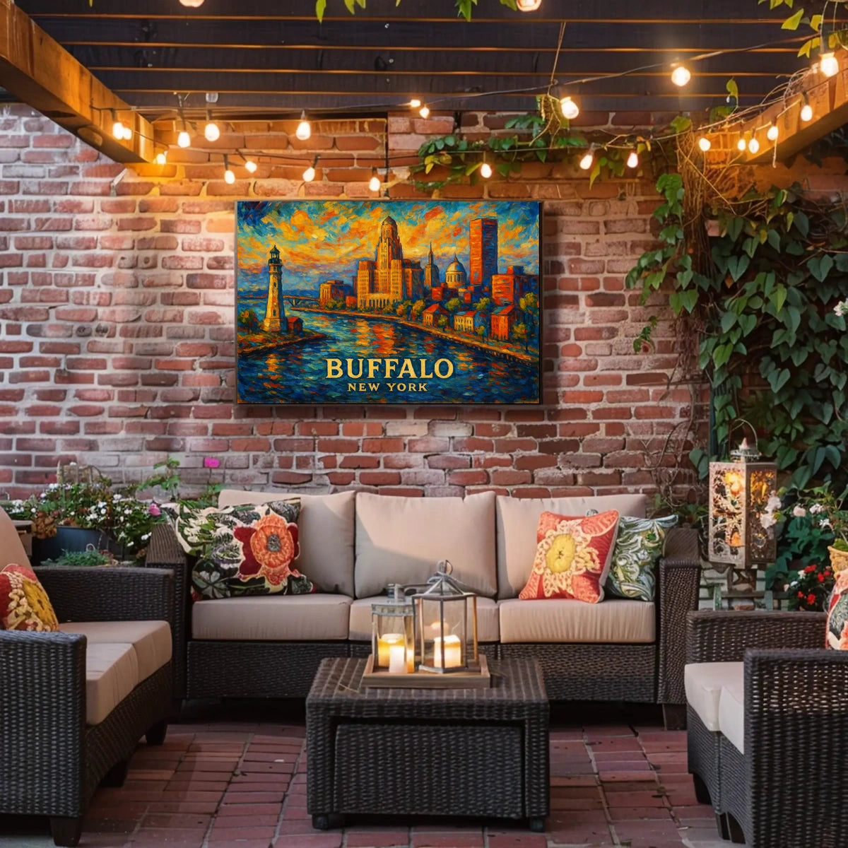 Buffalo, New York A Vibrant Cityscape Poster