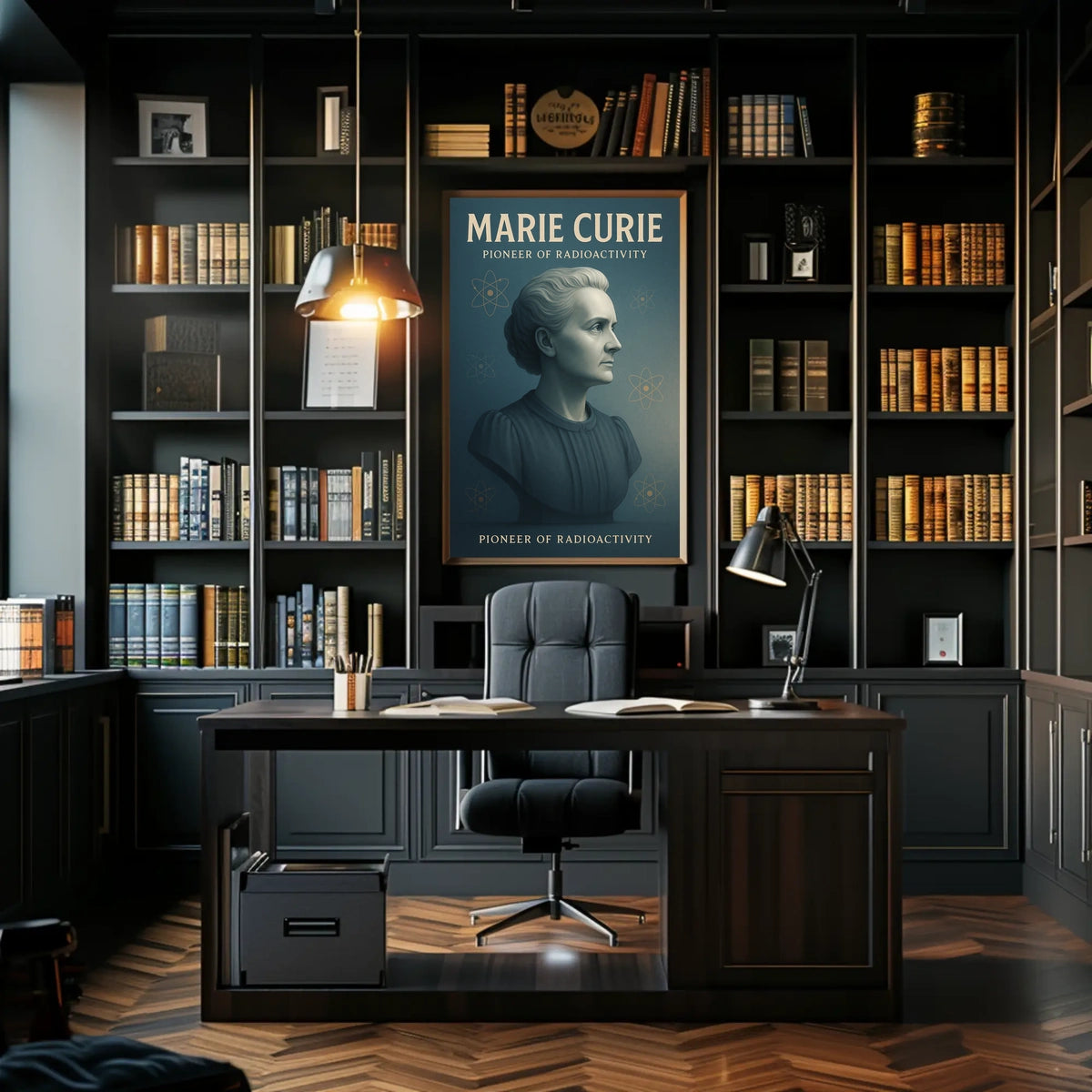 Marie Curie Pioneer Of Radioactivity Poster
