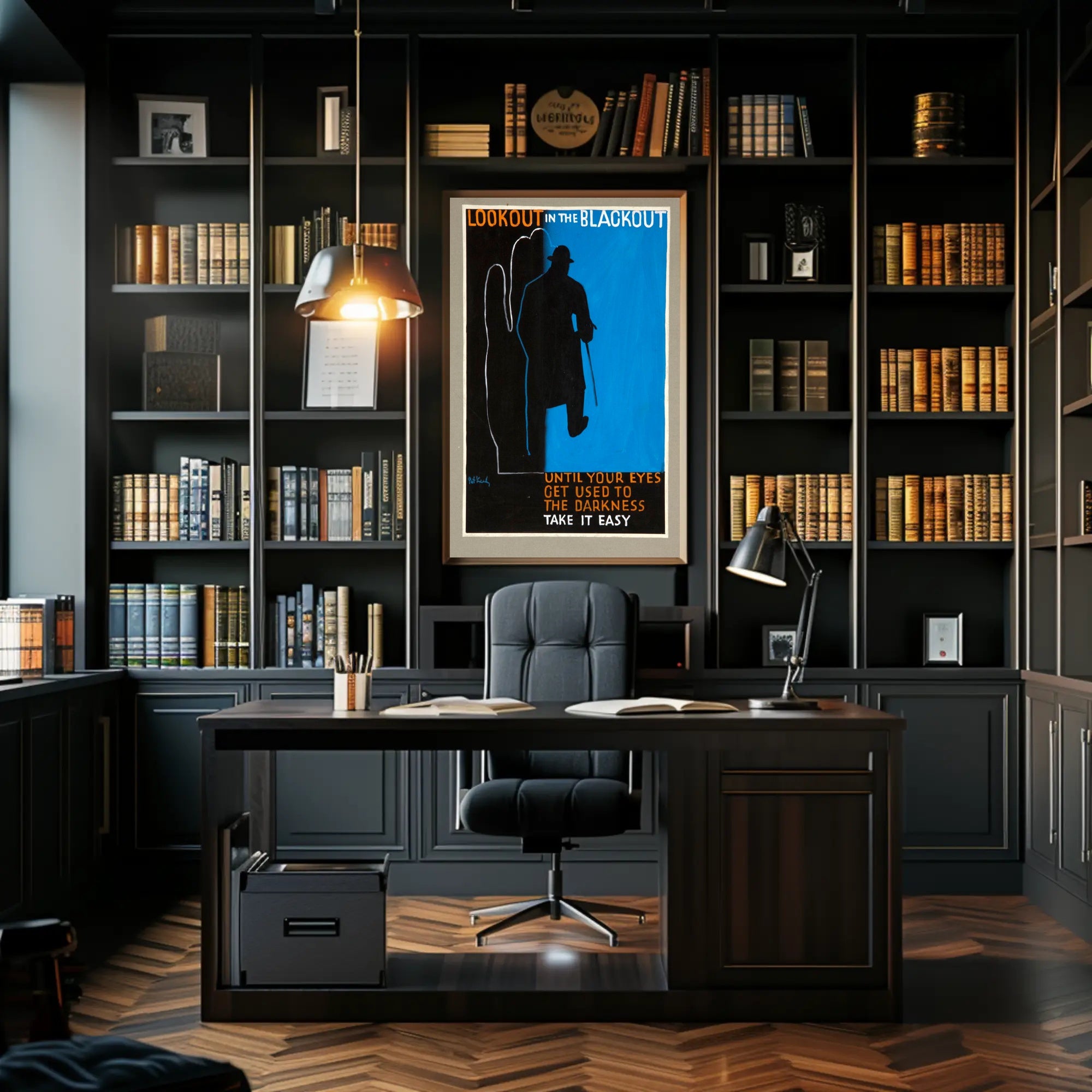 Lookout in the Blackout Poster PosterGoat