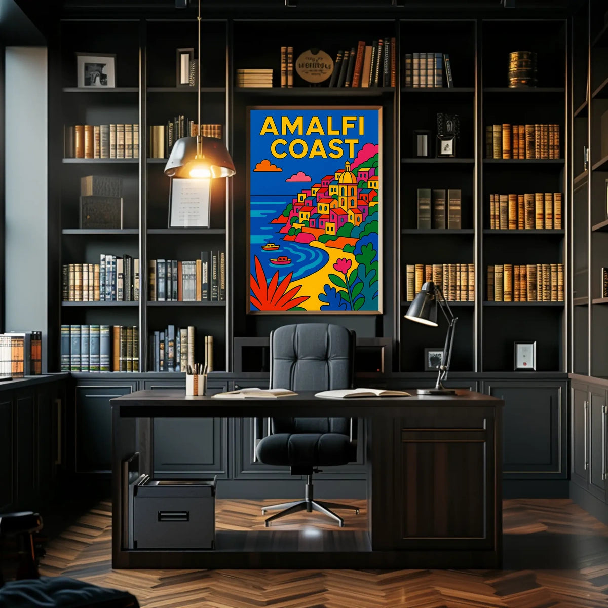 Amalfi Coast Vibrant Escape Poster For Coastal Wall Art