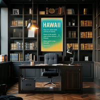 Hawaii Aloha Spirit Minimalist Travel Poster