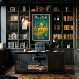 Abu Dhabi A Tapestry Of Tradition And Poster