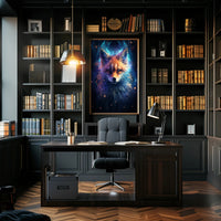 Mystical Fox Portrait Poster PosterGoat