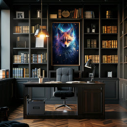 Mystical Fox Portrait Poster PosterGoat