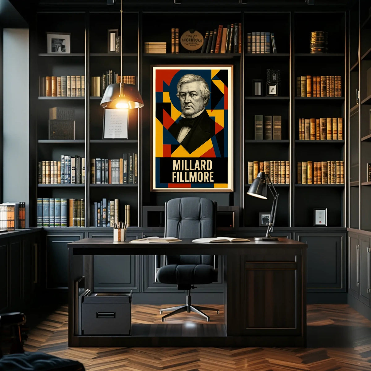 Millard Fillmore 13th President of the United States Abstract Pop Poster