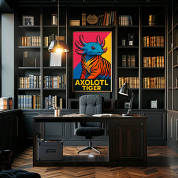 Axolotl Tiger Poster