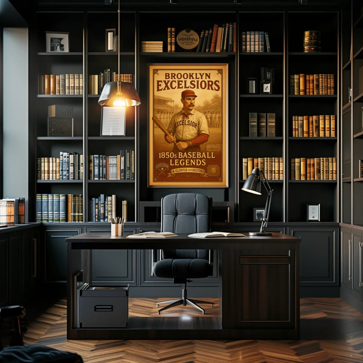 Brooklyn Excelsiors 1850s Baseball Legends Poster