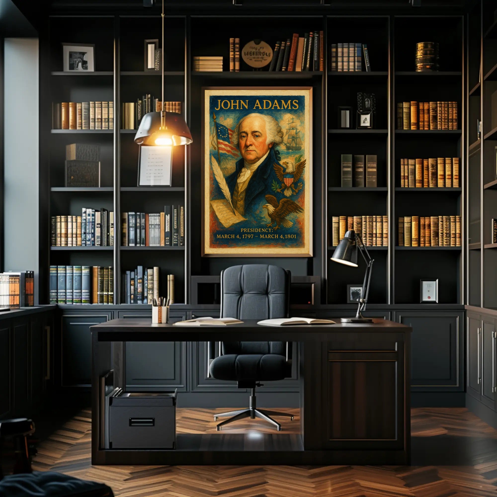 John Adams 2nd President Poster