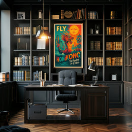 Fly To Hong Kong Wander In Color Poster