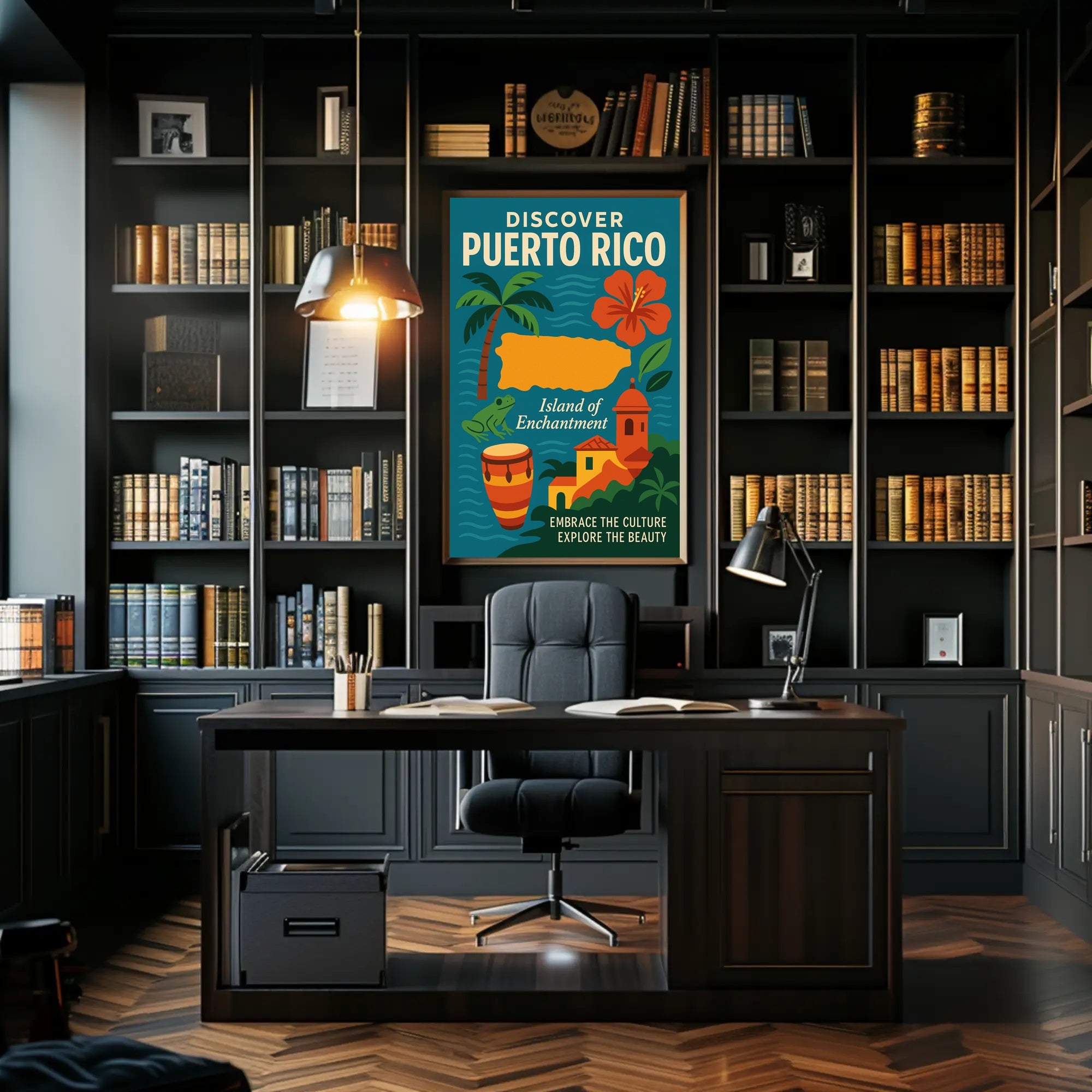 Puerto Rico Travel Adventure: Tropical & Cultural Heritage Travel Poster