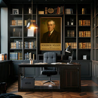Woodrow Wilson Iconic Presidential Heritage Historical Poster