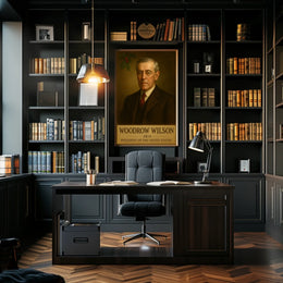 Woodrow Wilson Iconic Presidential Heritage Historical Poster
