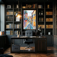 Portugal Lisbon Alfama Street View Cityscape Poster