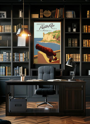 Puerto Rico Travel Poster - Explore Historical El Morro Destination