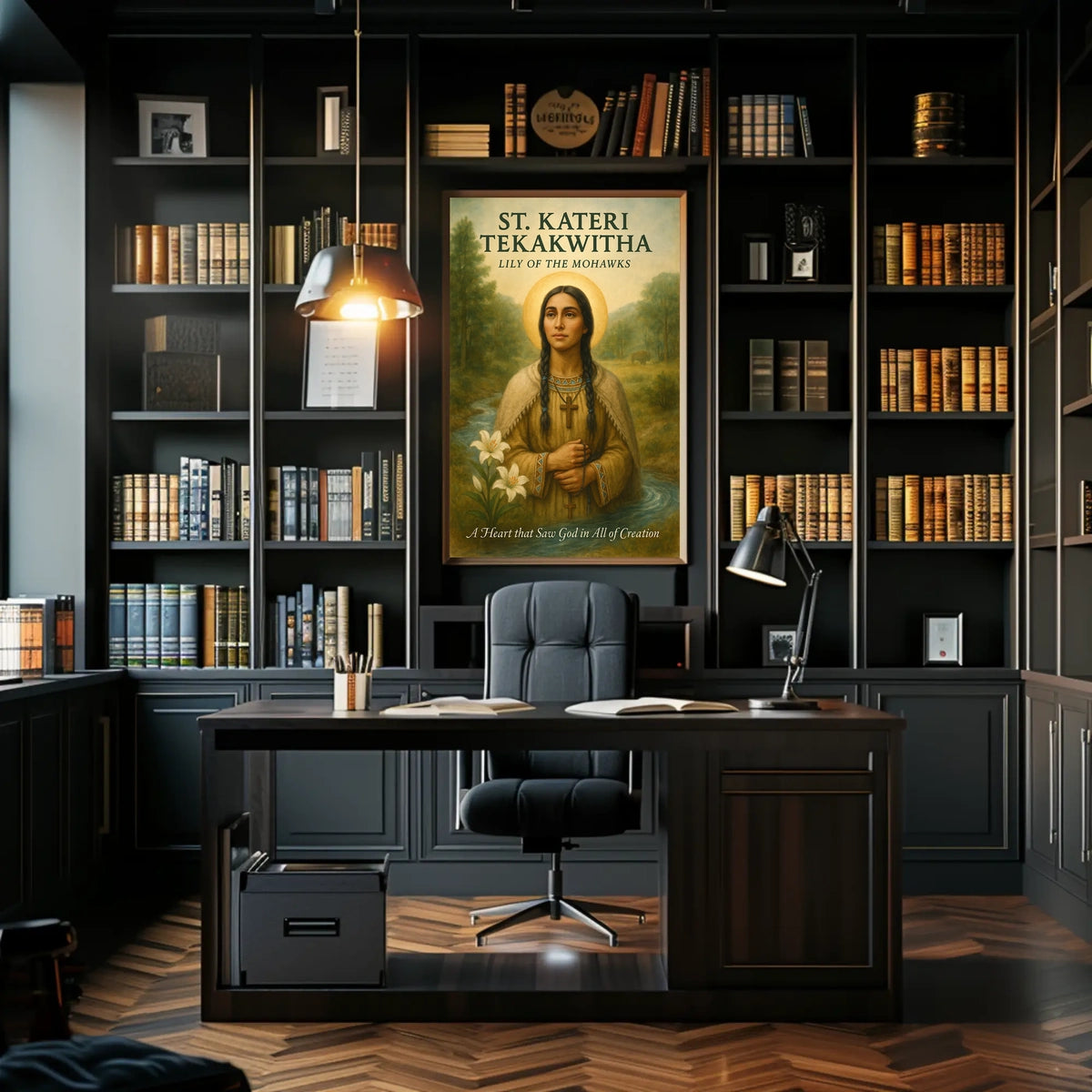 St. Kateri Tekakwitha Lily of the Mohawks Poster