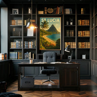 St. Lucia Paradise Poster