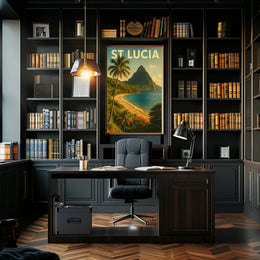 St. Lucia Paradise Poster