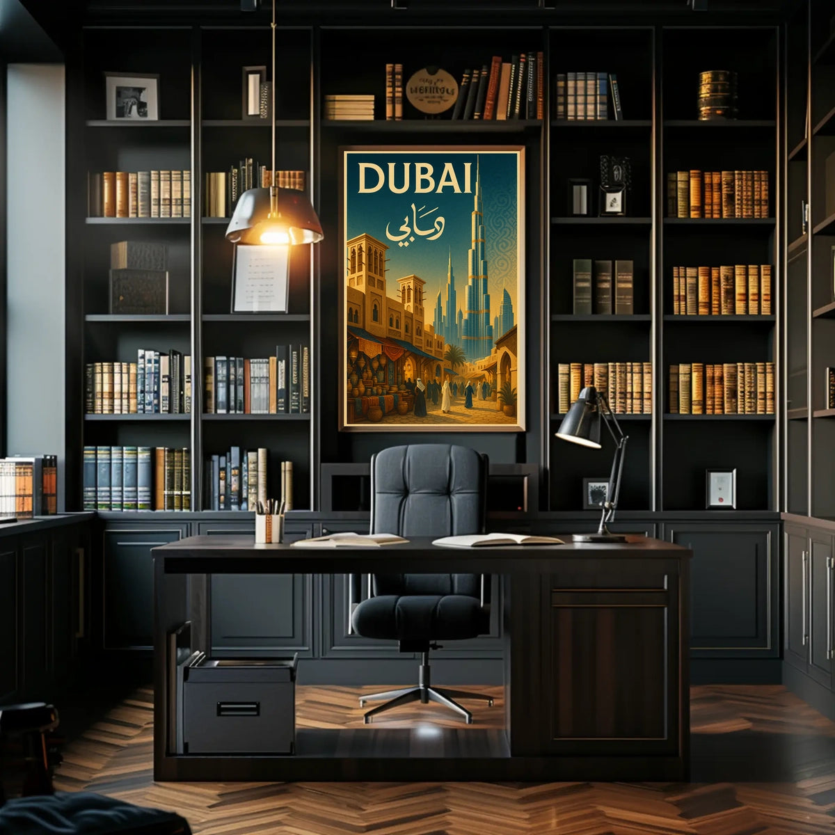 Discover Dubai Poster A Blend Of Tradition And Modernity
