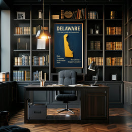 Delaware – The First State Poster PosterGoat