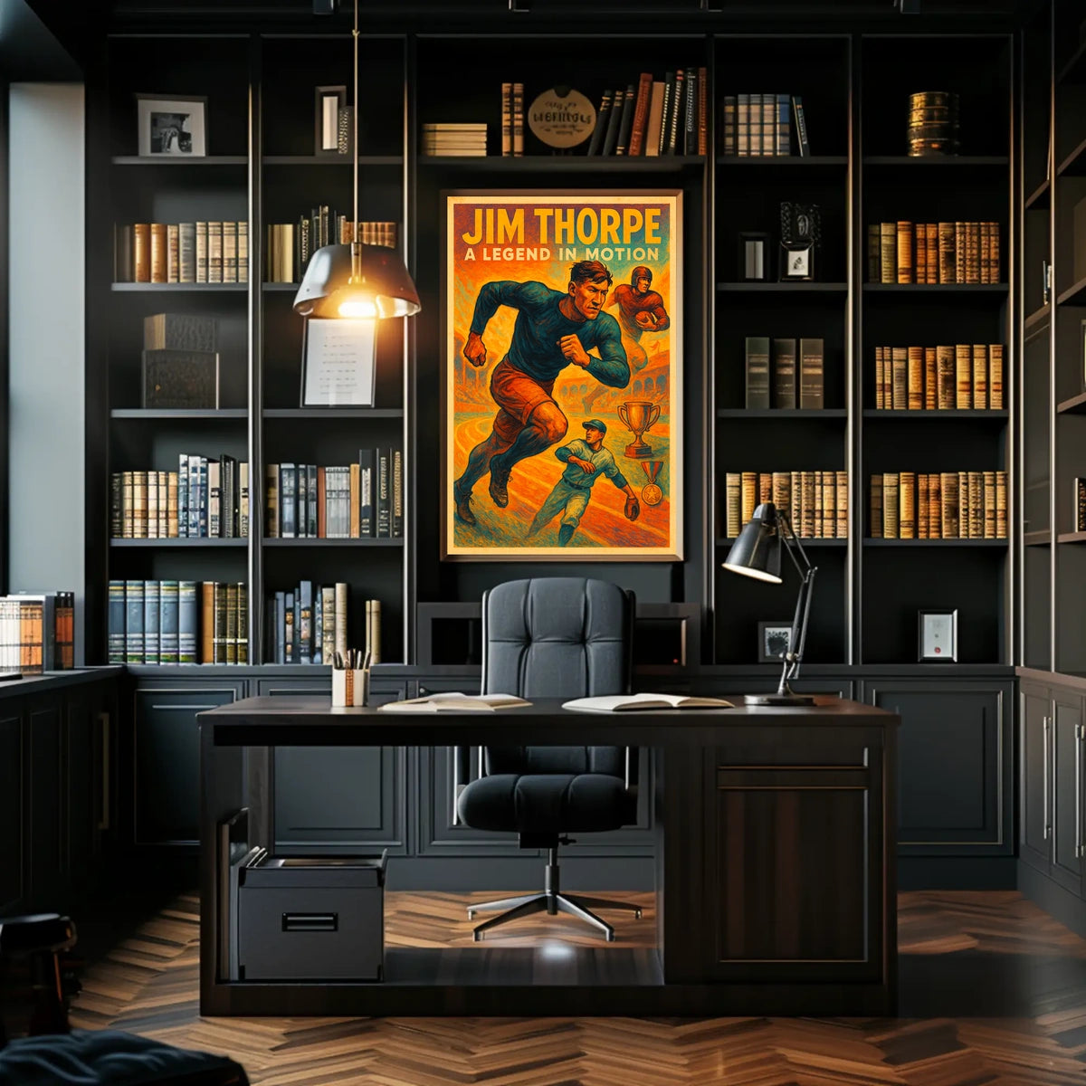 Jim Thorpe Legendary Athlete Poster