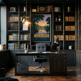 Riverside Serenity Poster