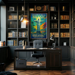 Celebration of Brazil vibrant cultural heritage poster