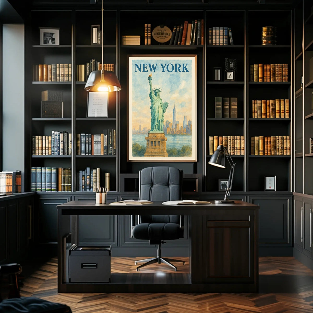 New York Iconic Landmarks Poster