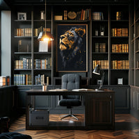 Majestic Lion Portrait Poster