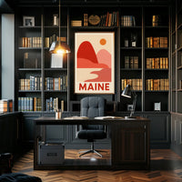 Maine Landscape Art Poster