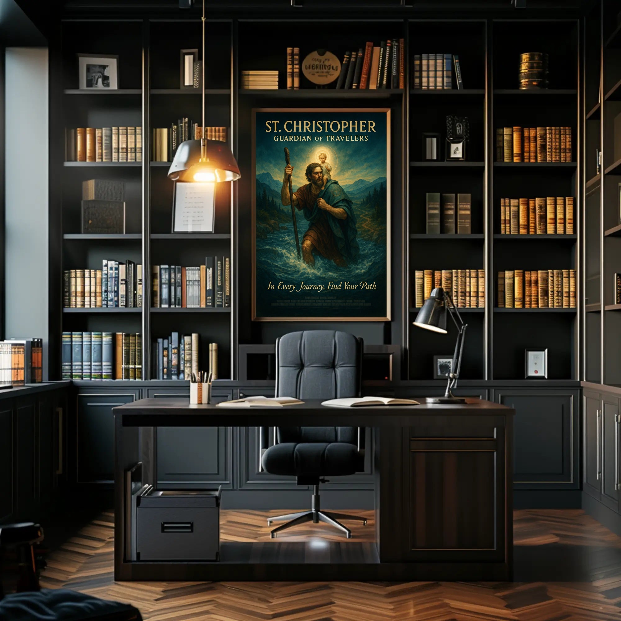 St. Christopher Guardian Of Travelers Poster