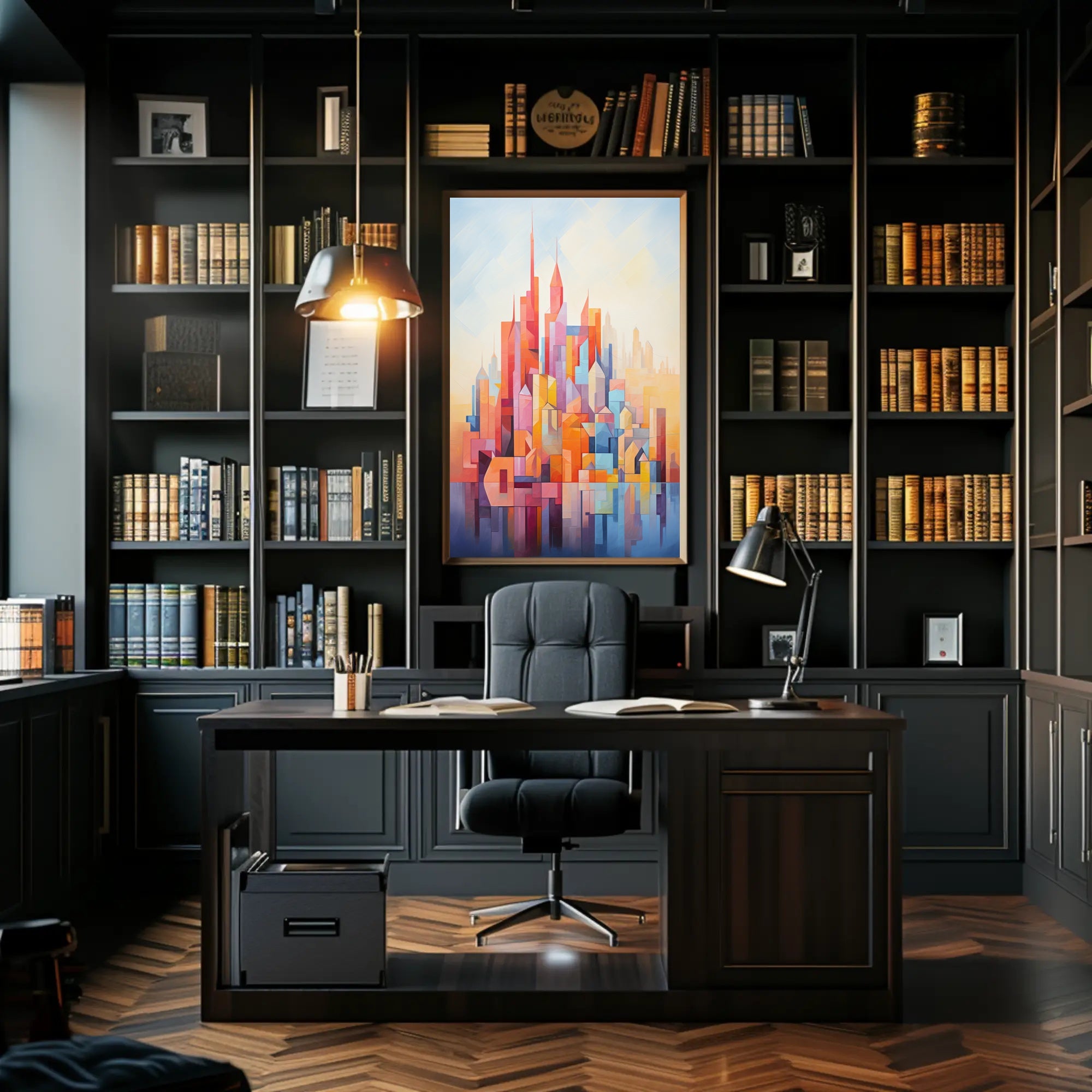 Abstract Cityscape Abstract Poster