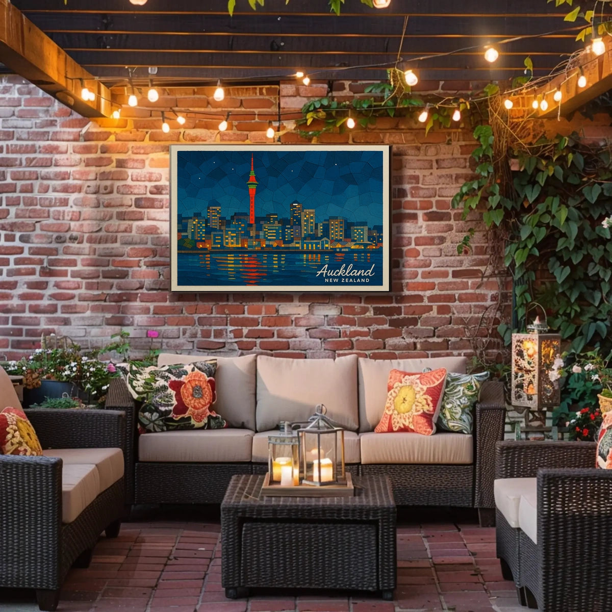 Auckland Skyline Poster