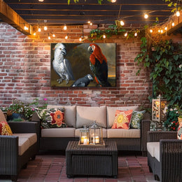 Exotic Parrots in Jungle Wildlife Animal Poster