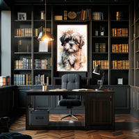 Watercolor Puppy Poster Cute Pet Wall Art Print