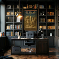 Oakland City of Promise Vintage Poster PosterGoat