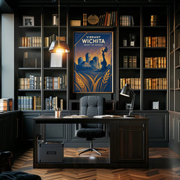Vibrant Wichita Modern Cityscape: Urban or Cityscape Poster PosterGoat