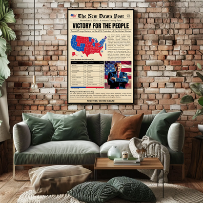 Trump Wins 2024 Election - Newspaper Cover