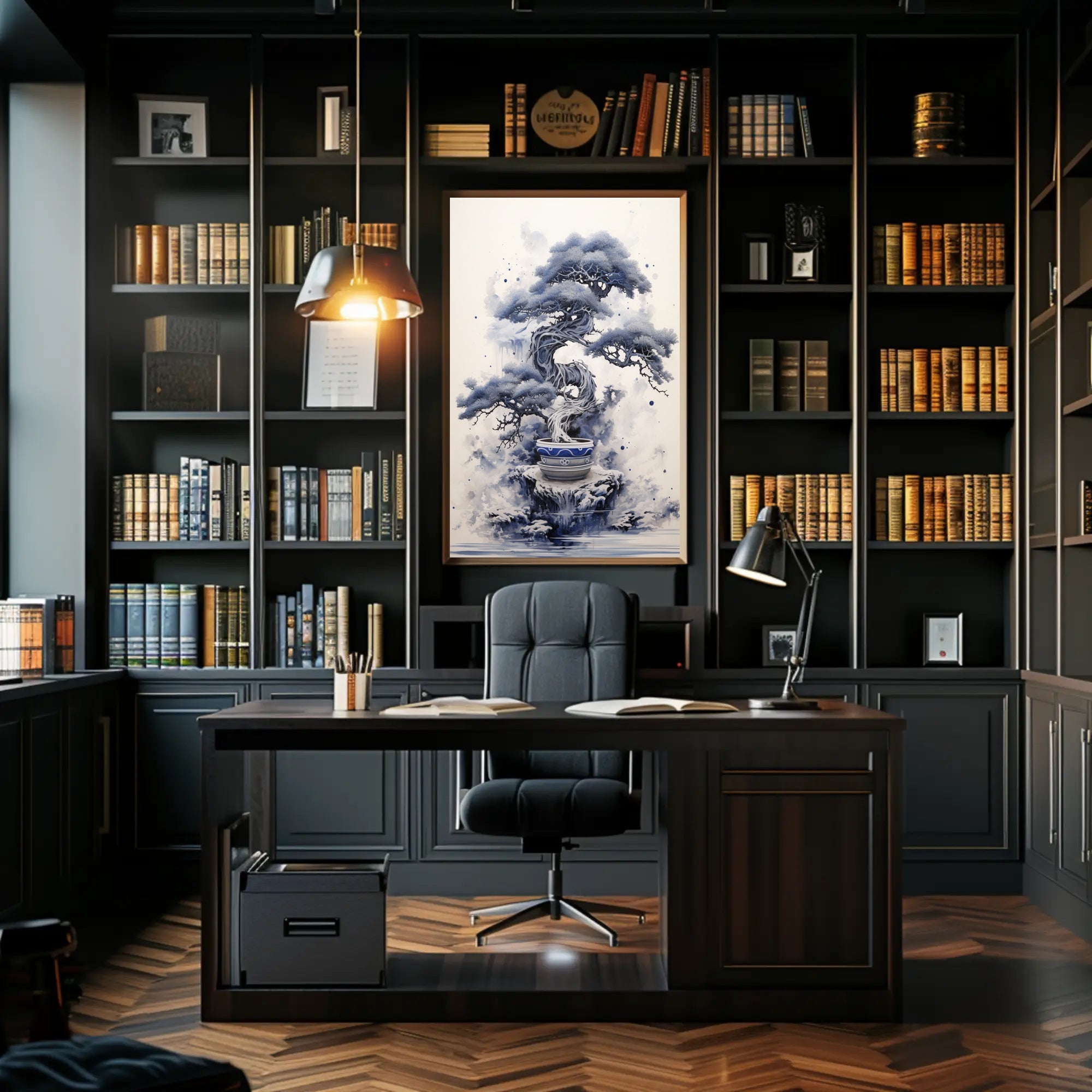Serene Bonsai Art Poster PosterGoat