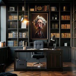 Whimsical Professor Character Poster PosterGoat