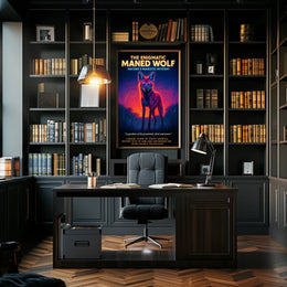 The Enigmatic Maned Wolf Poster