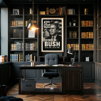 George W. Bush 43rd President of the United States Digital Montaje Poster