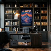 Los Angeles Skyline Dreams Urban or Cityscape Poster