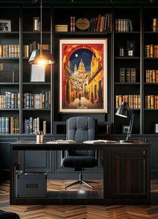 Córdoba Nighttime Charm Travel Poster