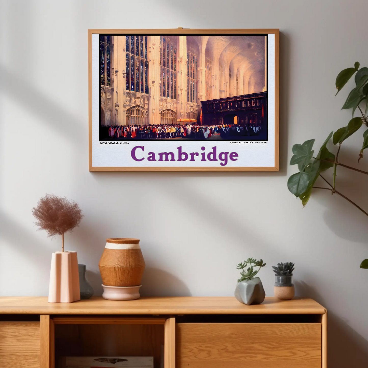 Cambridge King's College Chapel Poster