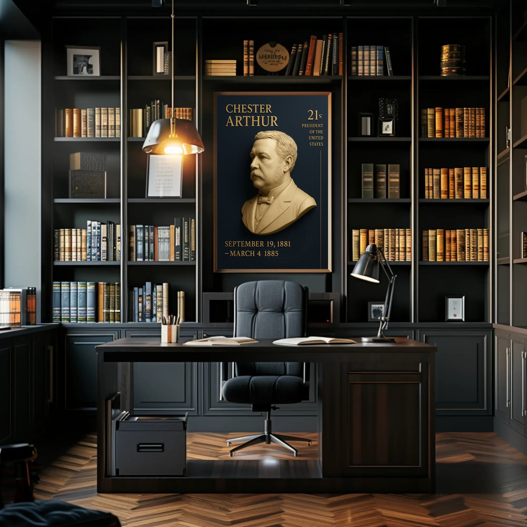 Chester A. Arthur Commemorative Vintage Presidential Poster PosterGoat