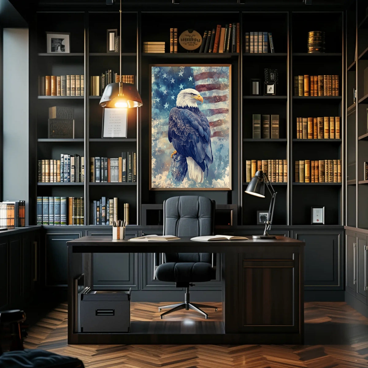 peaceful bald eagle Poster