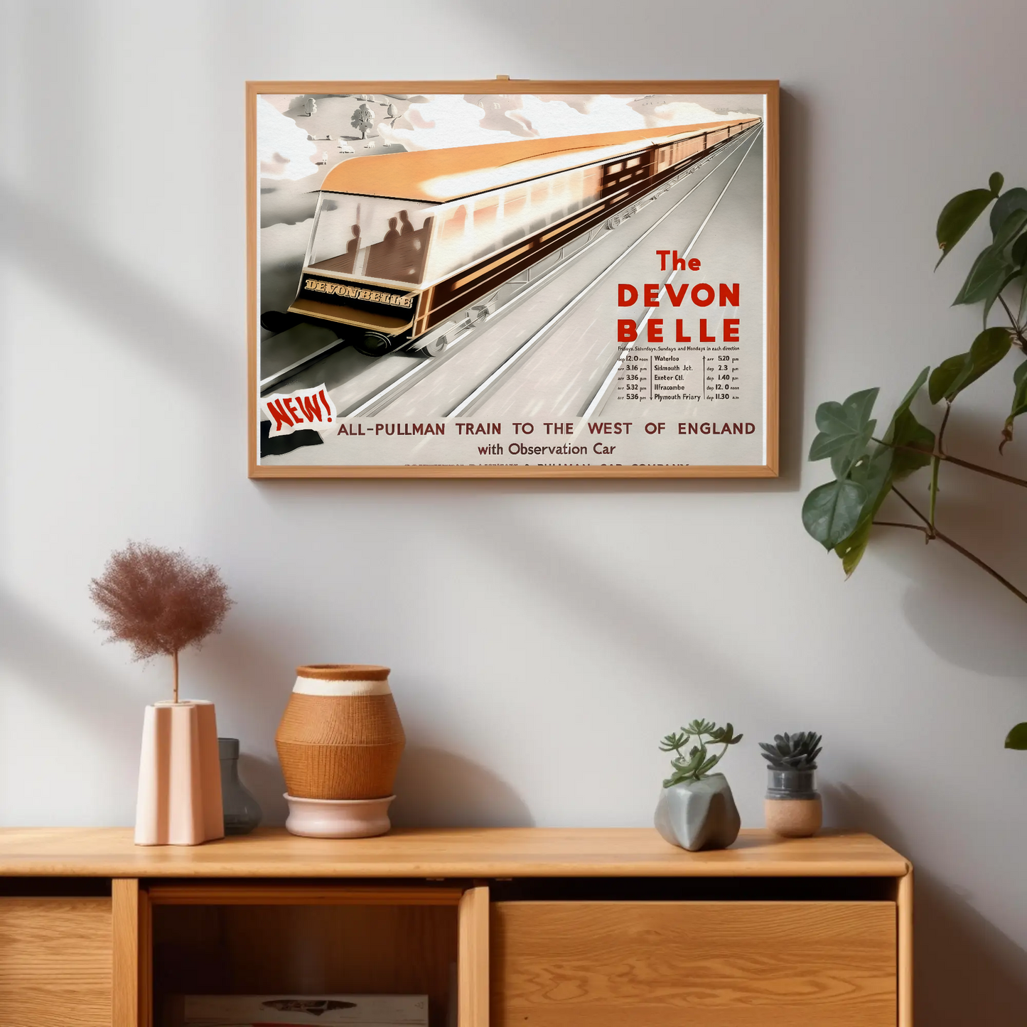 The Devon Belle Train Poster