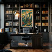 New York City Vibes Poster Vibrant Urban Energy Living Room